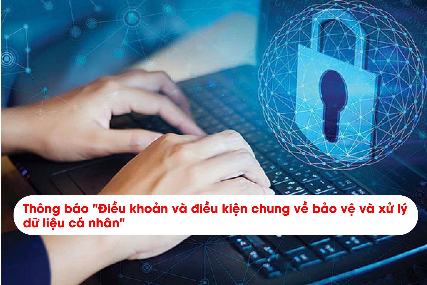 Thông báo "Điều khoản và điều kiện chung về bảo vệ và xử lý dữ liệu cá nhân"